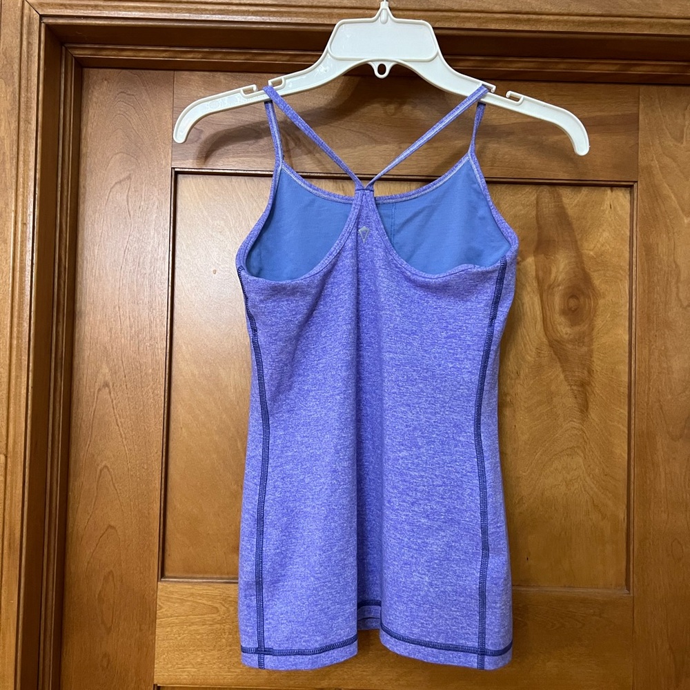 Ivivva Lululemon Y Back Tank Top Girls Size 12 Heather Purple - Picture 3 of 7